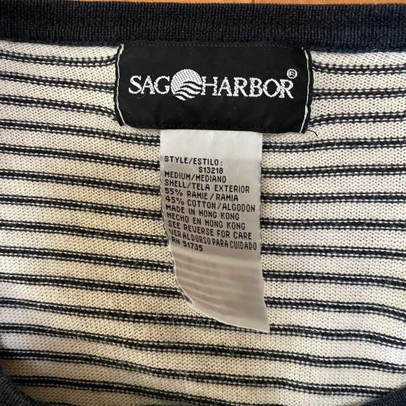Sag Harbor women’s cardigan top size Medium - Picture 2 of 2